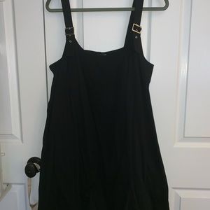 ASOS - BRAND NEW. black buckle slip dress